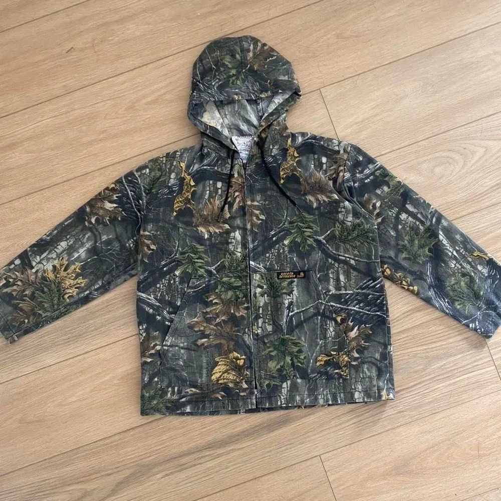 Vintage Camo Zip up Women’s light jacket - Picture 2 of 7